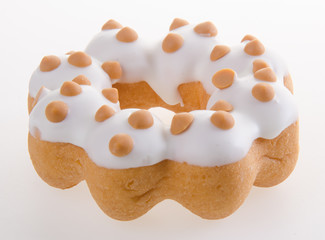 donut or fresh donut on a background.