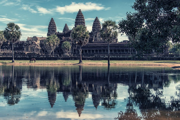 Angkor wat in Siem Reap, Cambodia
