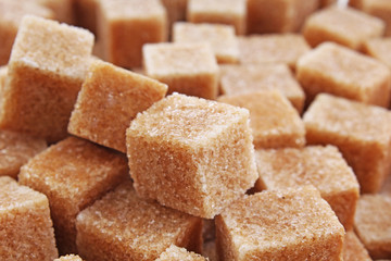 Granulated brown sugar. Lump sugar. Brown sugar cubes. Cane sugar. Sweets