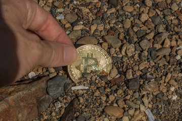 Found Bitcoin In Stones And Pebbles 