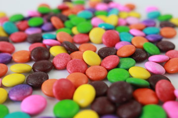 Fototapeta na wymiar colorful candy, closeup