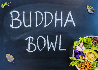 Buddha bowl, healthy and balanced food. 