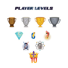 Player Levels from 1 to 10 useful in the gaming industry