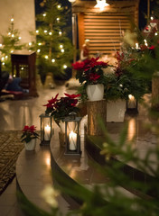 Christmas decoration in church