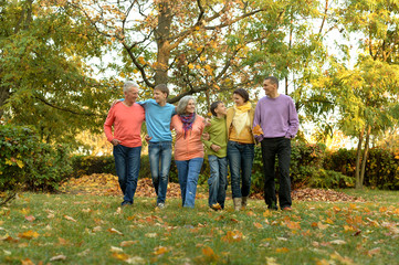 Fototapeta premium Big family having fun