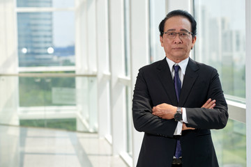 Fototapeta premium Confident aged businessman