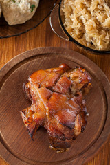 Homemade baked pork knuckle