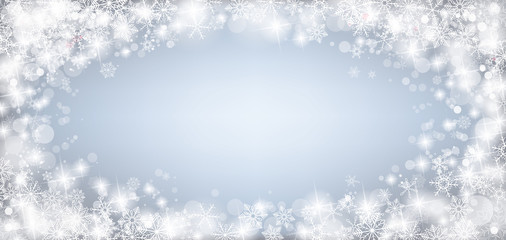 Frozen Glass Ice Snowflakes Bokeh Header