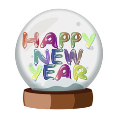 Happy New Year On Snowball