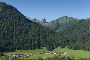 Blick auf den Annalper Stecken, Österreich, Bregenzerwald