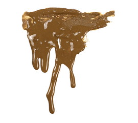 Mud stains, sprayed isolated on white background, with clipping path