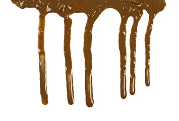 Mud stains, sprayed isolated on white background, with clipping path
