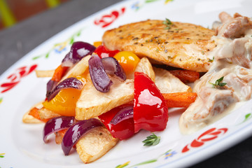 chicken with vegetables