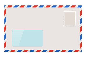 Blank envelope with address window