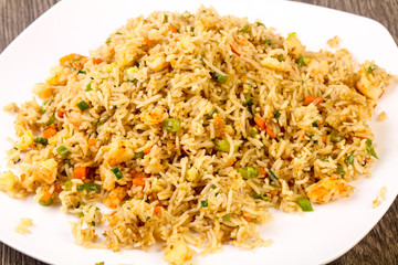 Fried rice with prawn