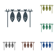Grilled fish icon
