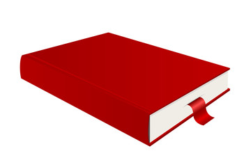 Red book and bookmark