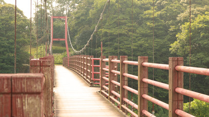 Fototapeta na wymiar Suspension Bridge in Kagoshima, Japan
