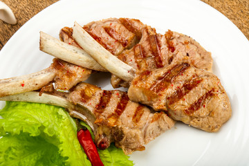 Grilled lamb