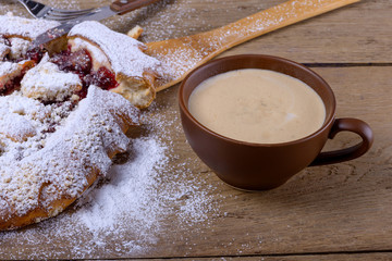 Pie and cup of coffee