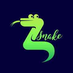 Vector color logo Zoo, pet shop Snake