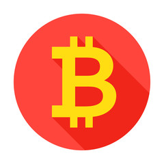 Obraz premium Bitcoin Circle Icon