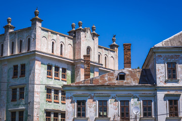 Obraz premium Old Polish castle in Nahirianka village near Yahilnytsya village in Ukraine