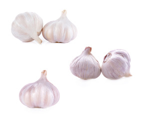 garlic isolated on white background