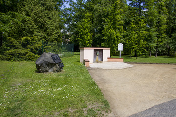 Mineral water spring Stanislav - spa park in Frantiskovy Lazne (Franzensbad) - Czech Republic