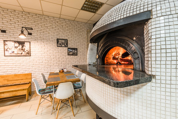 Traditional woodfired pizza oven