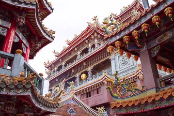 Papier Peint photo Temple Temple Guandu à Taipei, Taïwan