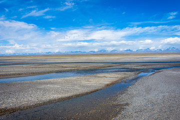 Scenic valley with the river, Kyrgyzstan