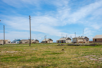 Fototapeta na wymiar Kel Suu, remote Kyrgyz village