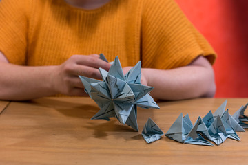 Basteln Stern aus Papier