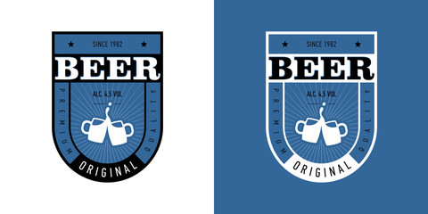 Beer label for original beer