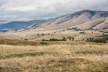 Fototapeta premium Mountain landscape with clouds