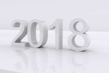3d Render 2018 White Color