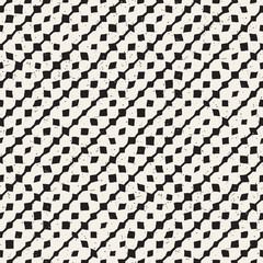 Naklejka premium Hand drawn style ethnic seamless pattern. Abstract geometric shapes in black and white.