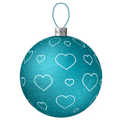 Isolated christmas ball on white background