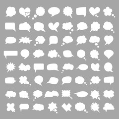 big set of speech bubbles