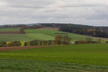 Fototapeta na wymiar autumn landscape in Bavaria