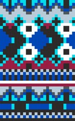 bead loom patterns vector. Geometric Charted Designs. Bead Patterns, Loom Patterns. Cherokee indian beadwork  - 183736064