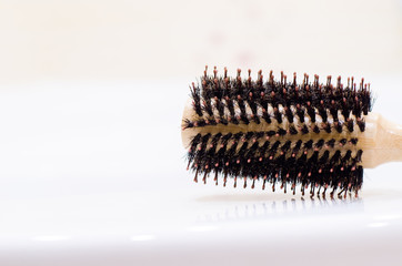 comb on a white background