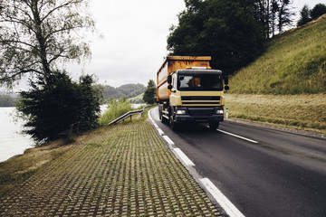 Obraz premium Truck On The Lakeside