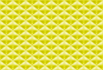 Seamless pattern yellow quilted fabric