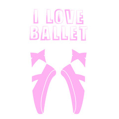 Pink Ballet Shoes and Grunge Quote