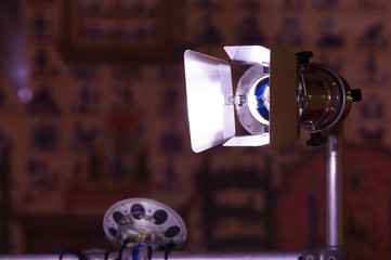 Light used on a film set