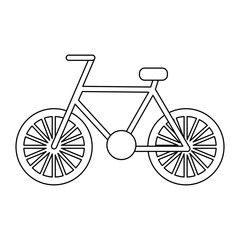 bike or bicycle icon image vector illustration design 