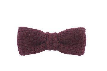 nice knitted bow tie for men's or children's costume for a holiday, front view