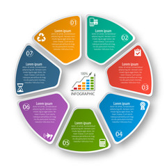Abstract 3D Paper Infographics